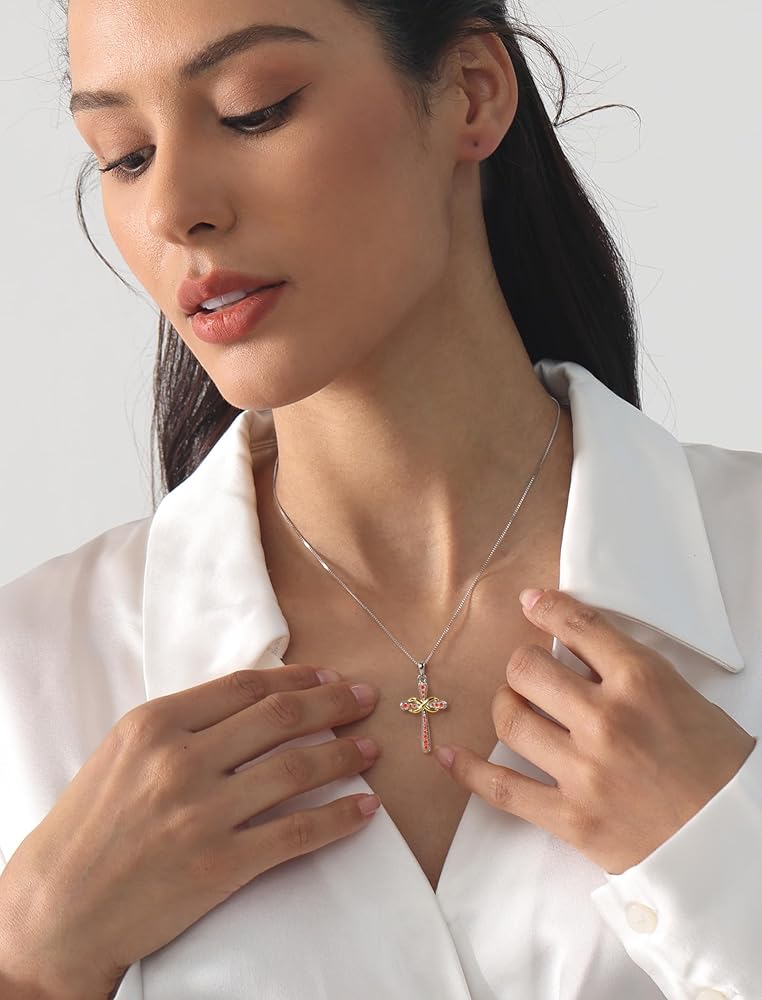 専用(* ᴗ͈ˬᴗ͈)”ꯁꯧ Amazon.com: YL 925 Sterling Silver Cross Necklace for Women